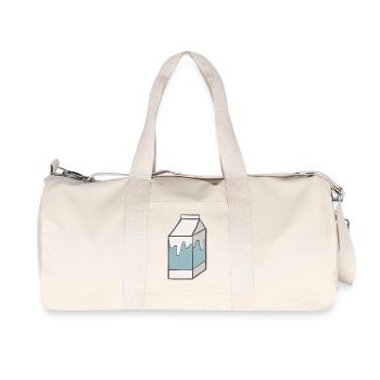 milk - Recycled Canvas Sports Bag by Stanley/Stella - natural - Front