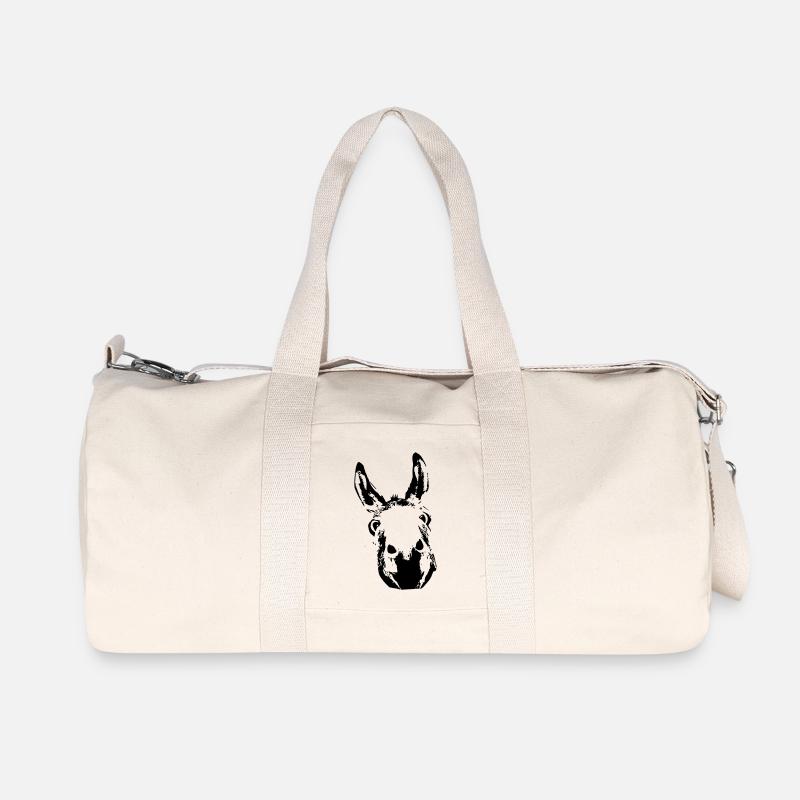 Donkey King - Recycelte Canvas-Sporttasche von Stanley/Stella - Naturweiß