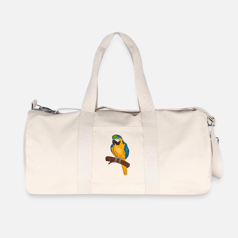 Papagei - Recycelte Canvas-Sporttasche von Stanley/Stella - Naturweiß