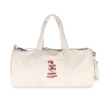 Run zombies - Sac de sport en toile recyclée Stanley/Stella - blanc naturel - Devant