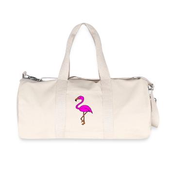 Flamingos Bird Bird Animals Gift - Recycled Canvas Sports Bag by Stanley/Stella - natural - Front