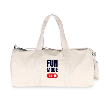 FUN MODE ON - Recycled Canvas Sports Bag by Stanley/Stella - natural - Front
