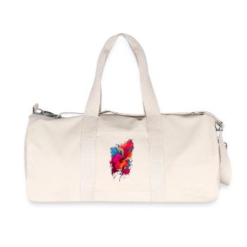 Hibiscus - Recycled Canvas Sports Bag by Stanley/Stella - natural - Front