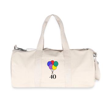 ANNIVERSARY. HAPPY BIRTHDAY. HAPPY BIRTHDAY. - Recycled Canvas Sports Bag by Stanley/Stella - natural - Front