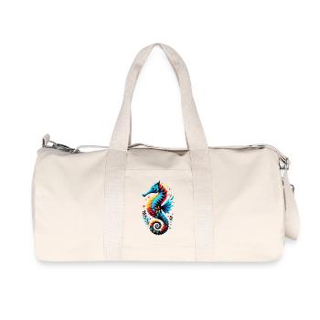 Seahorse - Recycled Canvas Sports Bag by Stanley/Stella - natural - Front
