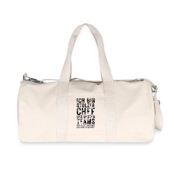Stolzer Chef T-Shirt – Lustige Sprüche & Teamwork - Recycelte Canvas-Sporttasche von Stanley/Stella - Naturweiß - Vorne