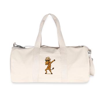 giraffe dabbing 2 - Recycelte Canvas-Sporttasche von Stanley/Stella - Naturweiß - Vorne