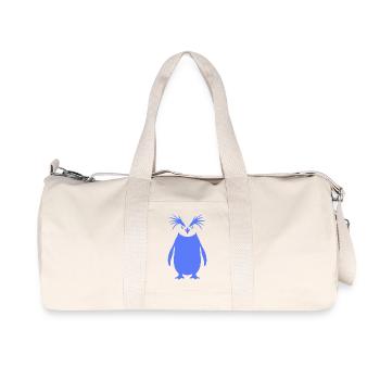 Art minimaliste de la silhouette du pingouin empereur - Sac de sport en toile recyclée Stanley/Stella - blanc naturel - Devant