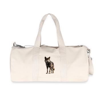 Wolf Liebe Wölfe Wolfsrudel Wolfshund Wilder Wolf - Recycelte Canvas-Sporttasche von Stanley/Stella - Naturweiß - Vorne