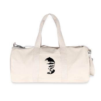 casque de chevalier - Sac de sport en toile recyclée Stanley/Stella - blanc naturel - Devant