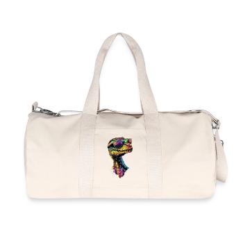 Raptor Velociraptor Dinosaur Dino Raptors - Recycled Canvas Sports Bag by Stanley/Stella - natural - Front