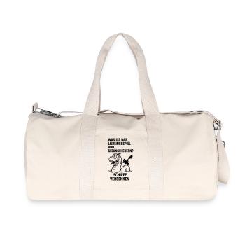 Ships Sink Sea Monster Funny Kids Joke - Recycled Canvas Sports Bag by Stanley/Stella - natural - Front