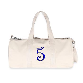 5. ANNIVERSAIRE. 5 ANS. 5e ANNIVERSAIRE - Sac de sport en toile recyclée Stanley/Stella - blanc naturel - Devant