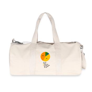 Humour drôle de joueuse de tennis féminine - Sac de sport en toile recyclée Stanley/Stella - blanc naturel - Devant