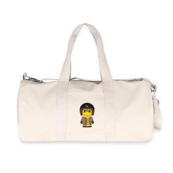 GEEKLEY biker dufflecoat mustard - Recycled Canvas Sports Bag by Stanley/Stella - natural - Front