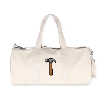 Outil rétro Pixelhammer - Sac de sport en toile recyclée Stanley/Stella - blanc naturel - Devant