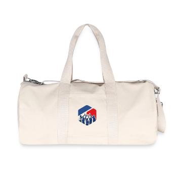 Daytrippin Official Community Gear - Recycelte Canvas-Sporttasche von Stanley/Stella - Naturweiß - Vorne