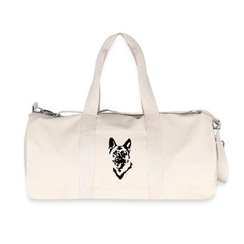 chien de berger - Sac de sport en toile recyclée Stanley/Stella - blanc naturel - Devant