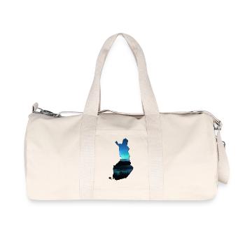 Blue Finland Carte - Sac de sport en toile recyclée Stanley/Stella - blanc naturel - Devant