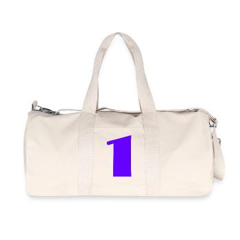 1. 1 AN. 1er ANNIVERSAIRE. ANNIVERSAIRE 1 AN - Sac de sport en toile recyclée Stanley/Stella - blanc naturel - Devant