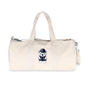 Cool Gangster Polar Bear - Sac de sport en toile recyclée Stanley/Stella - blanc naturel - Devant