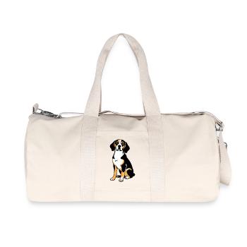 Beagle - Conception de chien de compagnie - Sac de sport en toile recyclée Stanley/Stella - blanc naturel - Devant