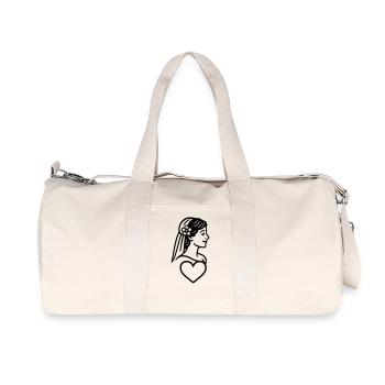 Die Braut - Recycelte Canvas-Sporttasche von Stanley/Stella - Naturweiß - Vorne
