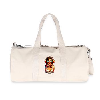  Russian Matroschka Musik Russland Russische - Recycelte Canvas-Sporttasche von Stanley/Stella - Naturweiß - Vorne
