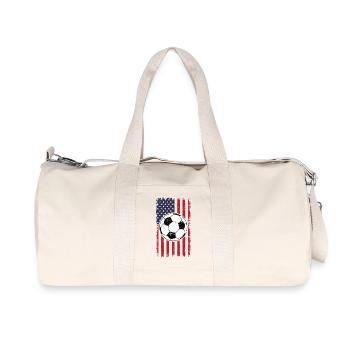 USA Football Pride World Cup T-Shirt - Recycelte Canvas-Sporttasche von Stanley/Stella - Naturweiß - Vorne