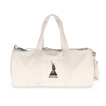 Arminius Germanic Hero - Recycelte Canvas-Sporttasche von Stanley/Stella - Naturweiß - Vorne