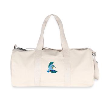 Eisvogel - Recycelte Canvas-Sporttasche von Stanley/Stella - Naturweiß - Vorne