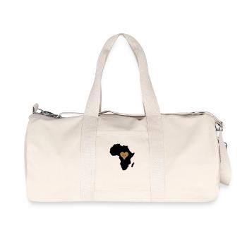africa_love - Recycled Canvas Sports Bag by Stanley/Stella - natural - Front