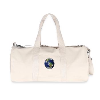 Planet Erde - Recycelte Canvas-Sporttasche von Stanley/Stella - Naturweiß - Vorne