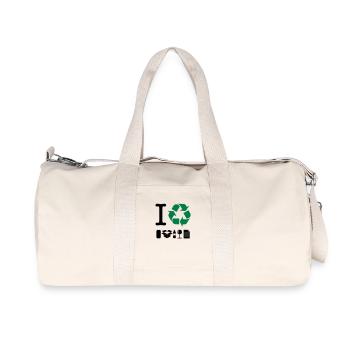 I Recycle - Recycled Canvas Sports Bag by Stanley/Stella - natural - Front