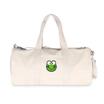 Smiley Frog - Recycelte Canvas-Sporttasche von Stanley/Stella - Naturweiß - Vorne