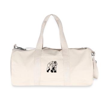 Grizzly - Bear - Bär - Recycelte Canvas-Sporttasche von Stanley/Stella - Naturweiß - Vorne