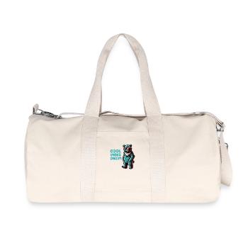 bär cool - Recycelte Canvas-Sporttasche von Stanley/Stella - Naturweiß - Vorne
