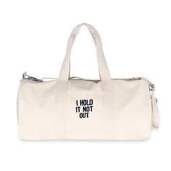 I hold it not out / Ich halt´s nicht mehr aus - Recycelte Canvas-Sporttasche von Stanley/Stella - Naturweiß - Vorne