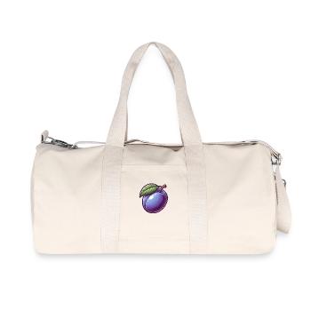 Purple plum - Recycled Canvas Sports Bag by Stanley/Stella - natural - Front