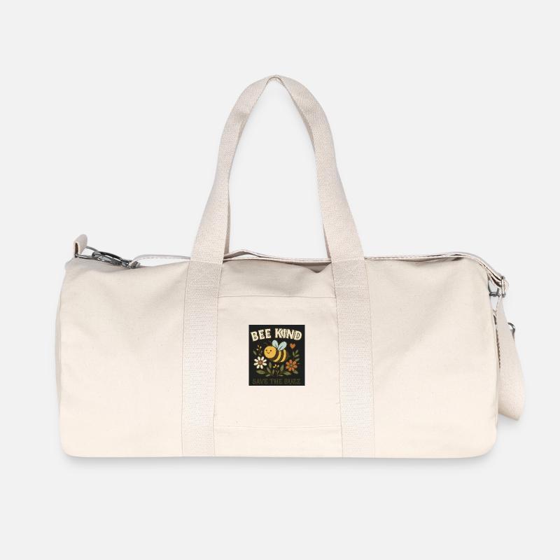 Be Kind - Recycelte Canvas-Sporttasche von Stanley/Stella - Naturweiß