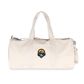 Berge Kompass - Recycelte Canvas-Sporttasche von Stanley/Stella - Naturweiß - Vorne