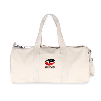 Rugby - Sac de sport en toile recyclée Stanley/Stella - blanc naturel - Devant