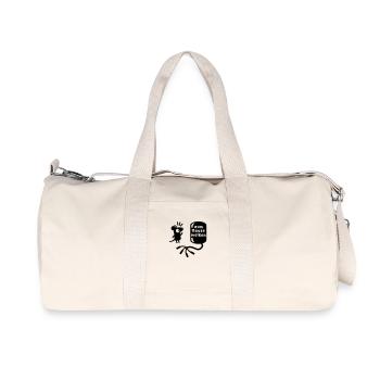 Melkmaschine - Zum Mäuse melken - Line - Recycelte Canvas-Sporttasche von Stanley/Stella - Naturweiß - Vorne
