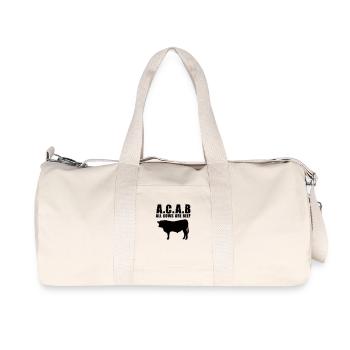 A.C.A.B - Recycelte Canvas-Sporttasche von Stanley/Stella - Naturweiß - Vorne