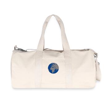 Globus - Recycelte Canvas-Sporttasche von Stanley/Stella - Naturweiß - Vorne