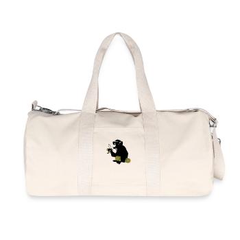 skateboard monkey - Recycelte Canvas-Sporttasche von Stanley/Stella - Naturweiß - Vorne