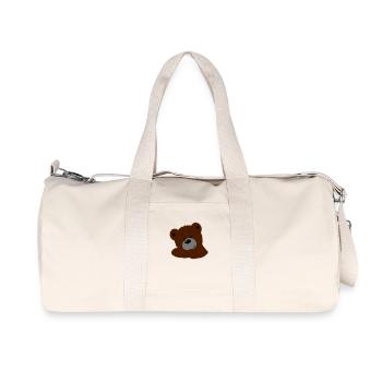 Teddy - Sac de sport en toile recyclée Stanley/Stella - blanc naturel - Devant