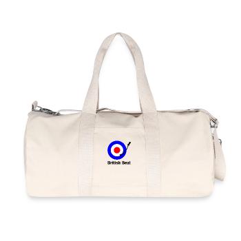 british beat - Recycled Canvas Sports Bag by Stanley/Stella - natural - Front