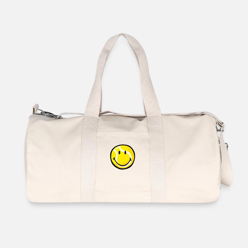 Smiley Tennis Ball - Recycelte Canvas-Sporttasche von Stanley/Stella - Naturweiß