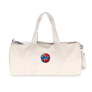 Smiley Flag Norway - Recycelte Canvas-Sporttasche von Stanley/Stella - Naturweiß - Vorne